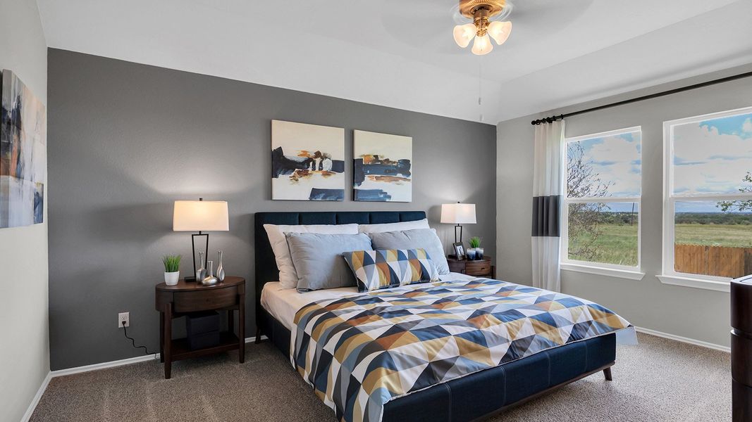 Furnished interior in a model home at Oak Ridge in Temple (Image 10).