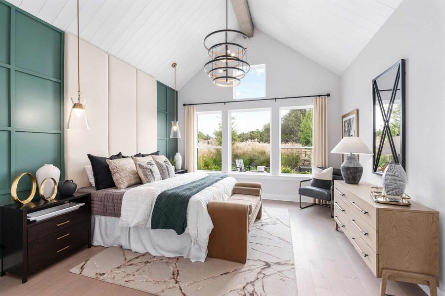 Furnished interior in a model home at Walden Creek – Summit Collection in Montgomery (Image 5).