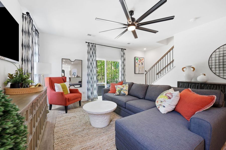 Furnished interior in a model home at The Knoll at White Oak in Garner (Image 7).