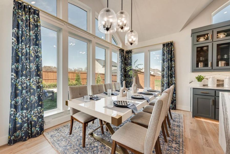 Furnished interior in a model home at Chatham Reserve in Providence Village (Image 9).
