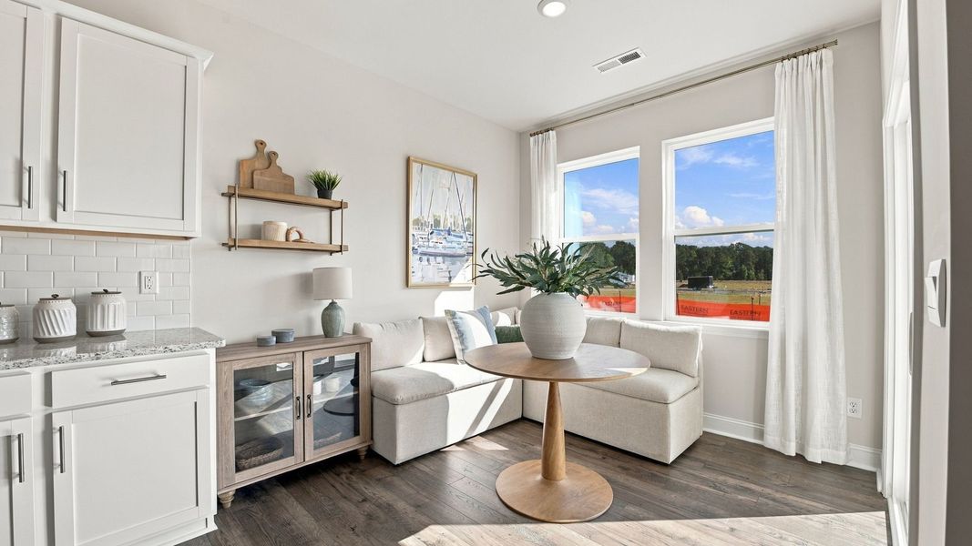 Furnished interior in a model home at West New Bern in New Bern (Image 7).
