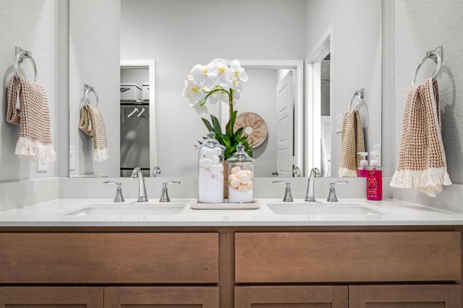 Close-up of interior finishes in a home at Applewhite Meadows, San Antonio (Image 54).