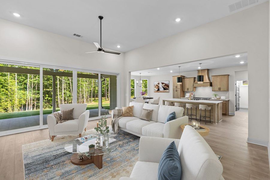 Furnished interior in a model home at Harmon Springs in Carrollton (Image 16).