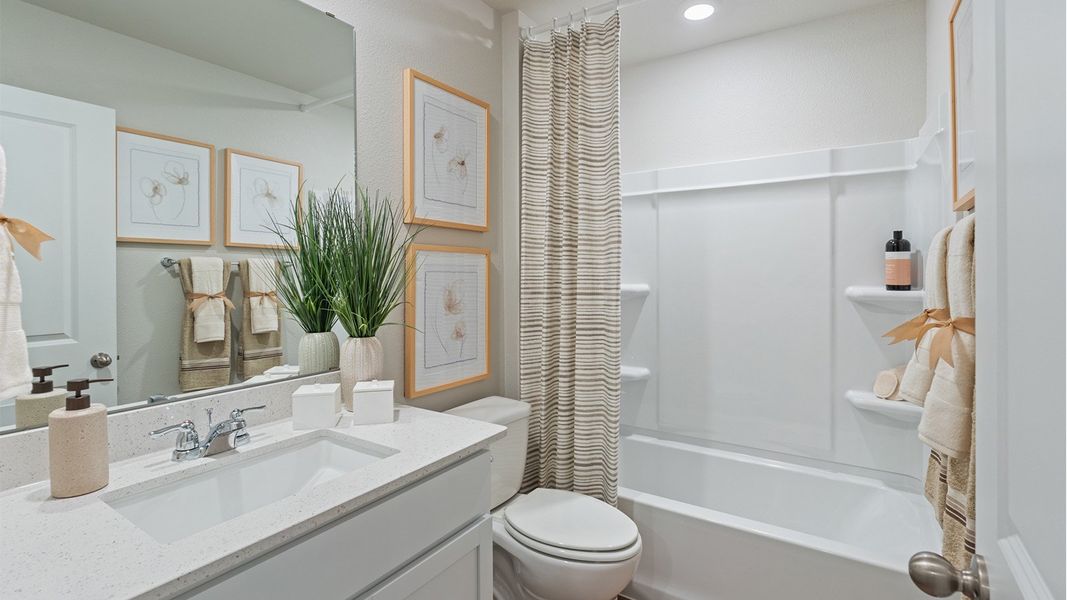 Furnished interior in a model home at Empire Estates in Corpus Christi (Image 25).