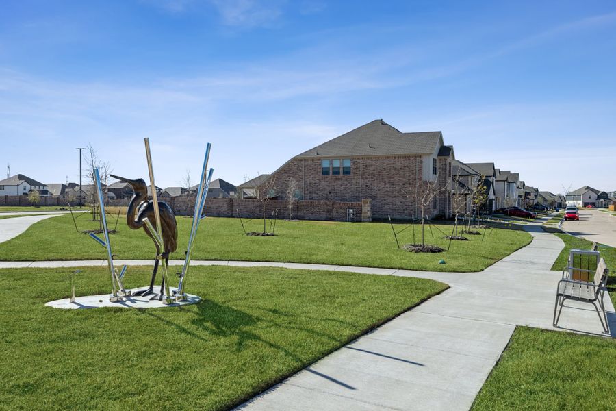 Community art structures and greenspace Community art structures and greenspace