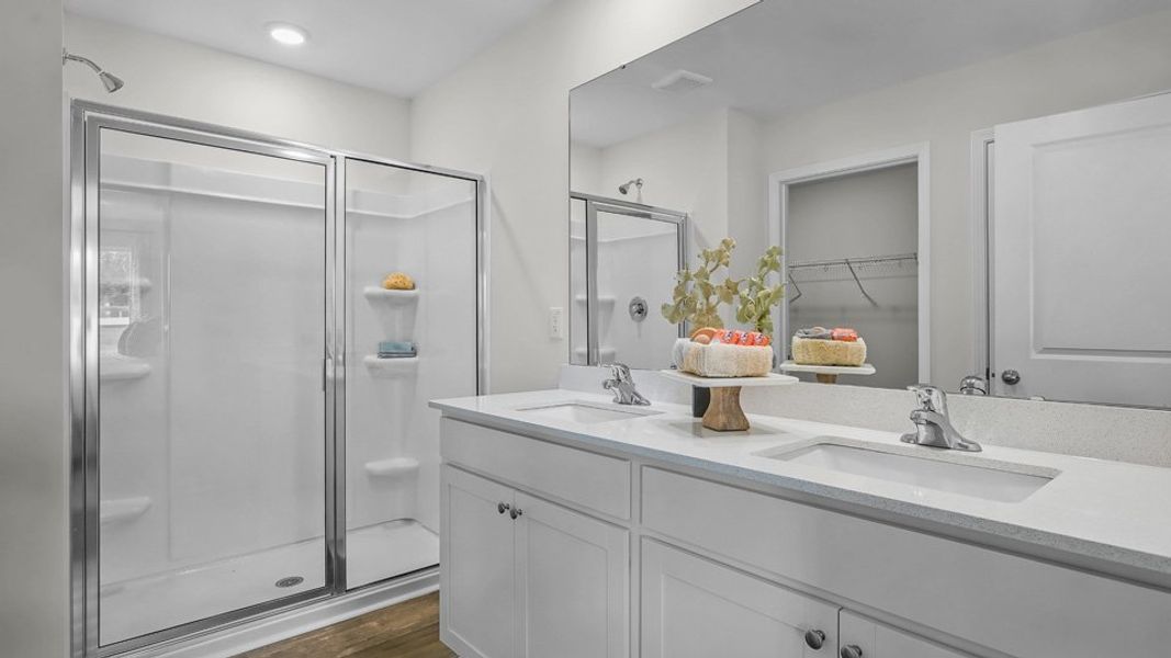 Furnished interior in a model home at Lawson Glen in Clayton (Image 27).