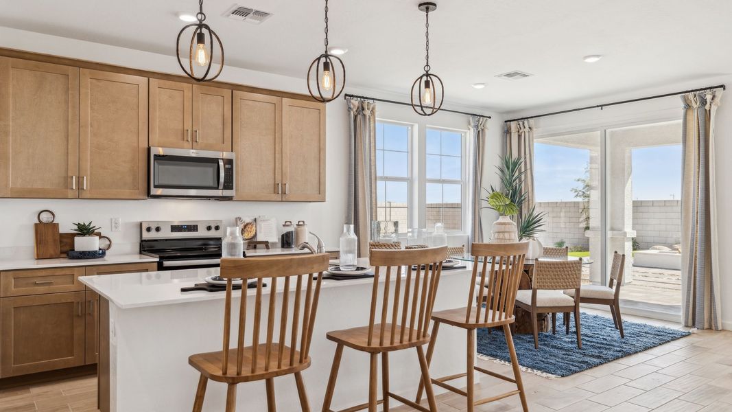 Furnished interior in a model home at Westpark in Buckeye (Image 9).
