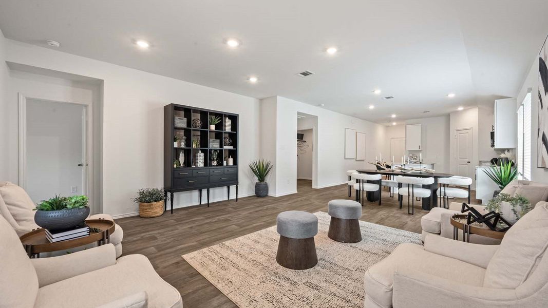 Furnished interior in a model home at Milo Farms in Rosenberg (Image 9).