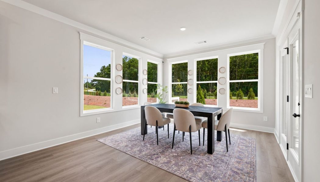 Furnished interior in a model home at Fowler Farms in Auburn (Image 82).