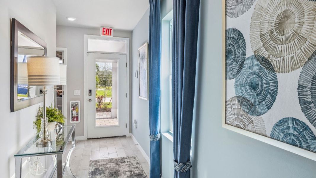Furnished interior in a model home at Bentley Crossing in Fort Myers (Image 33).