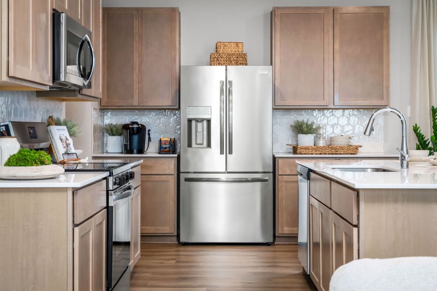Furnished interior in a model home at Applewhite Meadows in San Antonio (Image 34).