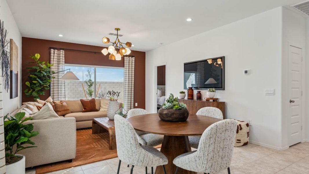Furnished interior in a model home at Elena Trails in Maricopa (Image 7).