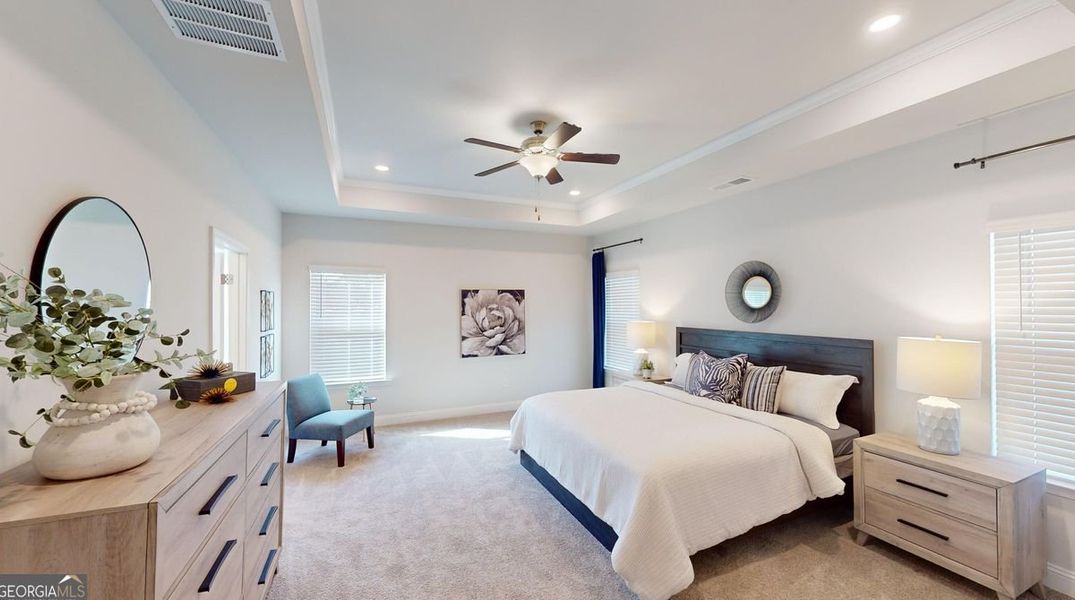 Furnished interior in a model home at The Abberley. in Macon (Image 7). Furnished interior in a model home at The Abberley. in Macon (Image 7).