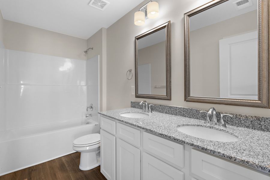 Furnished interior in a model home at Anderson Village in Spartanburg (Image 19).