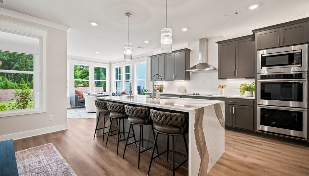 Furnished interior in a model home at Fowler Farms in Auburn (Image 117).