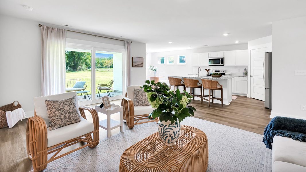 Furnished interior in a model home at Merchant Point in Jacksonville (Image 12).