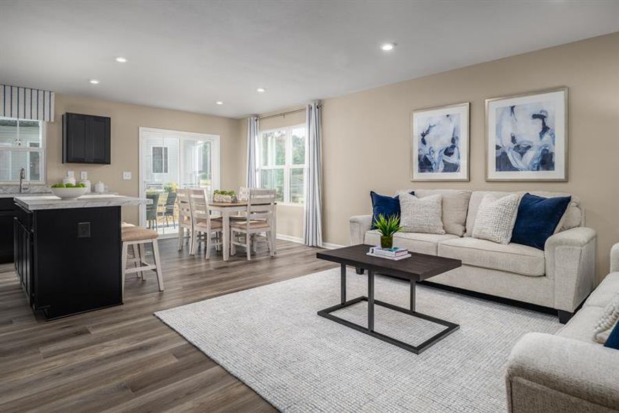 Furnished interior in a model home at Cedar Ridge at Woodall in Lebanon (Image 7). Furnished interior in a model home at Cedar Ridge at Woodall in Lebanon (Image 7).