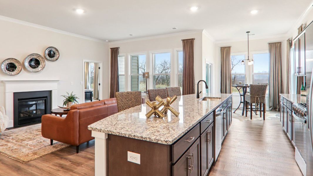 Furnished interior in a model home at Reserve at Tap Root Farms in Fletcher (Image 20).