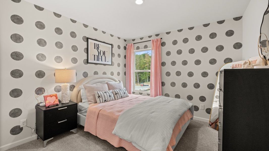 Furnished interior in a model home at Sheffield Highlands in Dallas (Image 44).