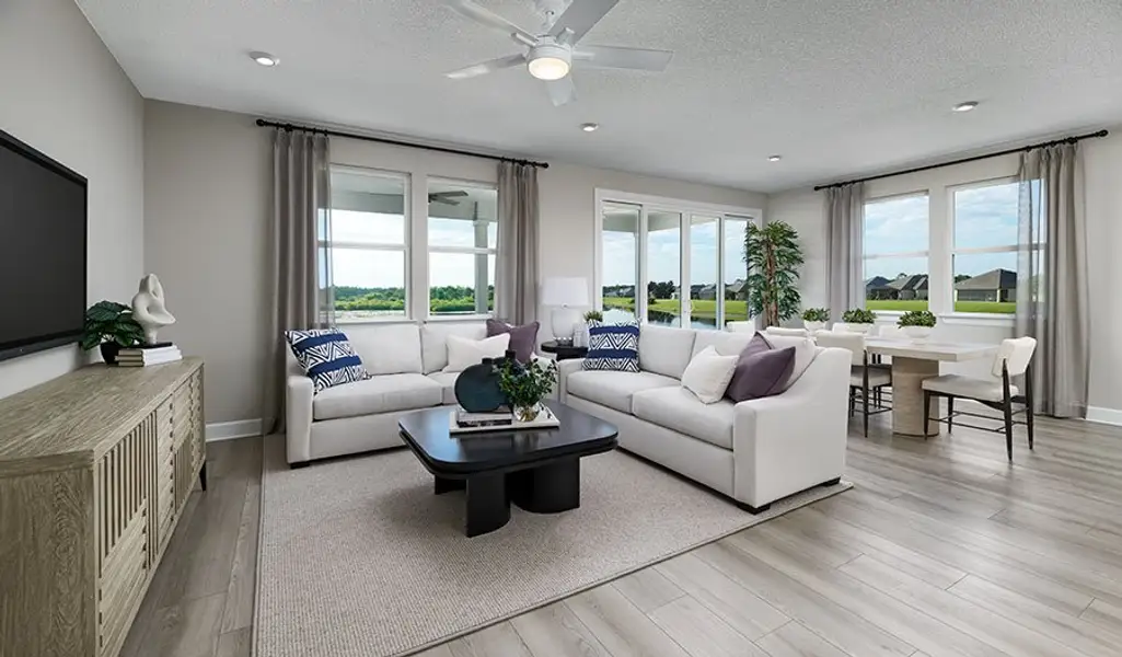 Furnished interior in a model home at Laurelton in Green Cove Springs (Image 3). Furnished interior in a model home at Laurelton in Green Cove Springs (Image 3).