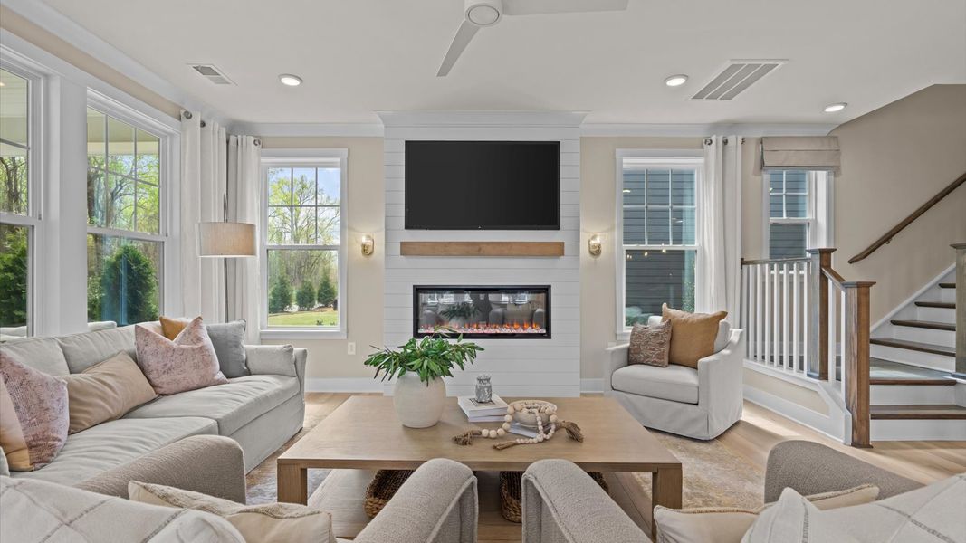 Furnished interior in a model home at Provisions at Courtland in Sanford (Image 31). Furnished interior in a model home at Provisions at Courtland in Sanford (Image 31).