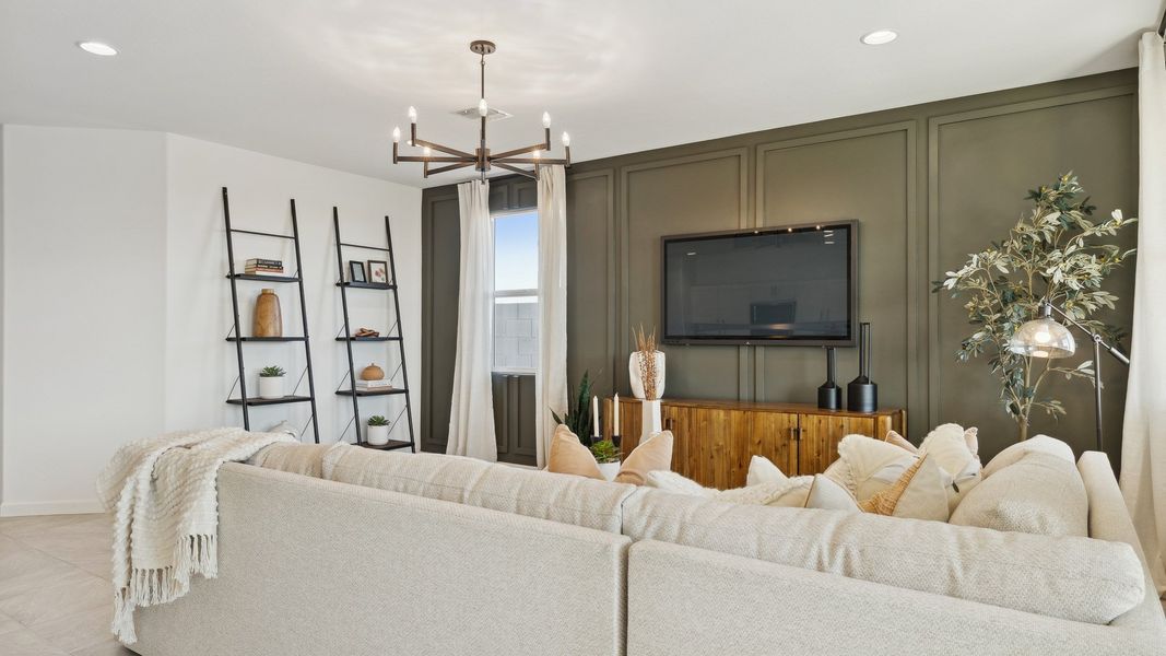 Furnished interior in a model home at Anthem at Merrill Ranch in Florence (Image 84).