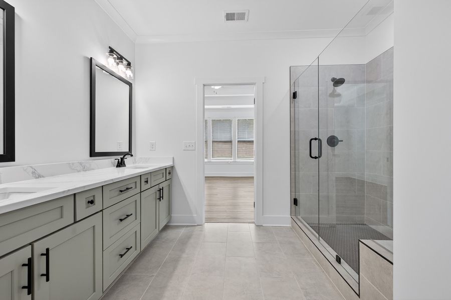 Furnished interior in a model home at Pinegate in Covington (Image 7).