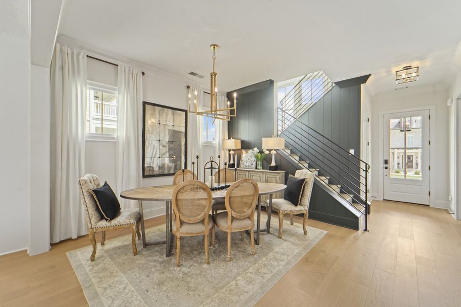 Furnished interior in a model home at Stephens Valley in Nashville (Image 14).
