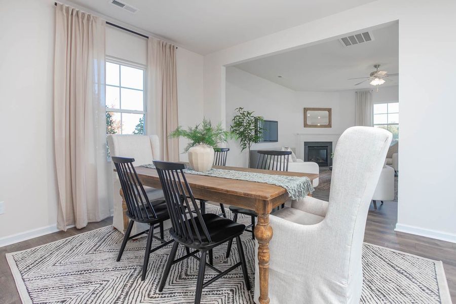 Furnished interior in a model home at Wellington in Browns Summit (Image 8).