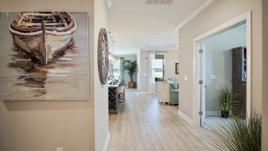 Furnished interior in a model home at Bridgewater - Shorehaven Village in Little River (Image 37).