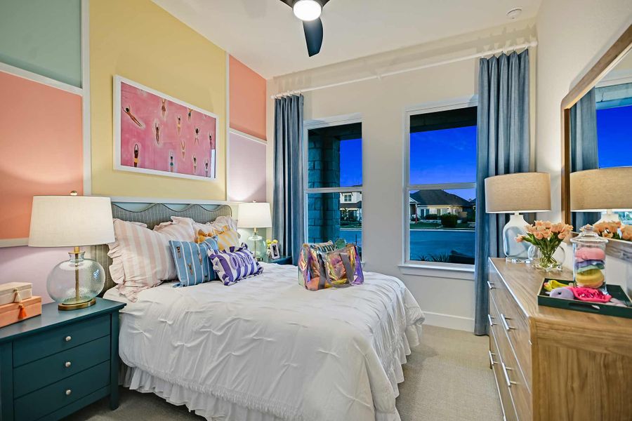 Furnished interior in a model home at Flora in Hutto (Image 30).