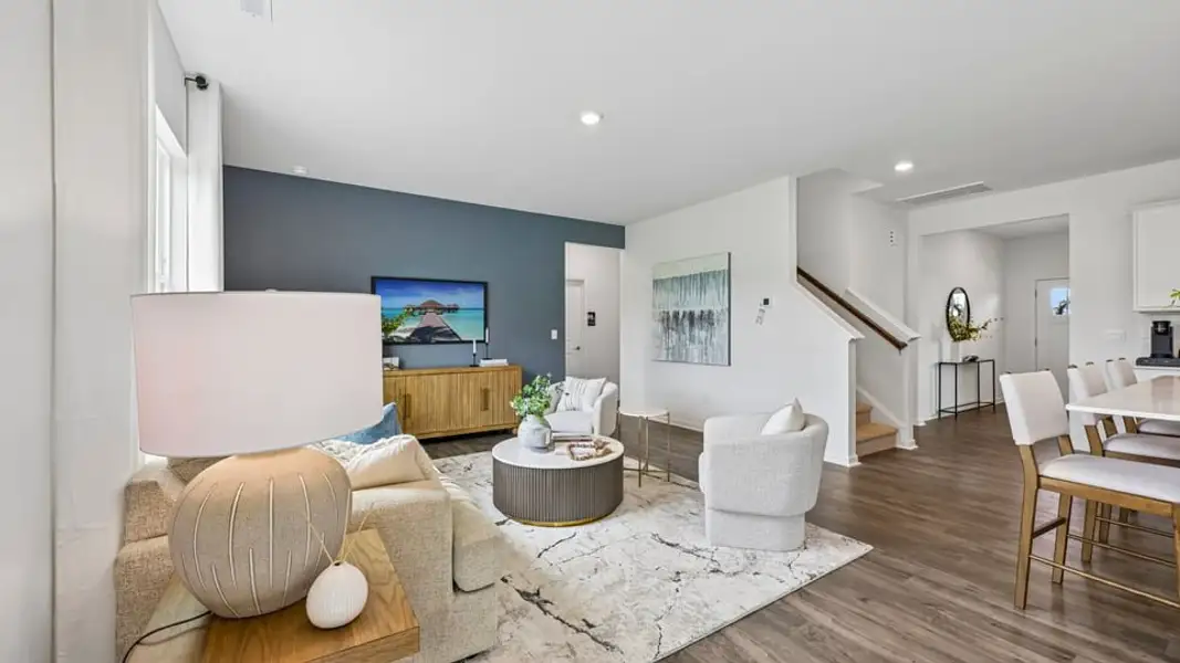Furnished interior in a model home at Collins Ridge in Hillsborough (Image 12).