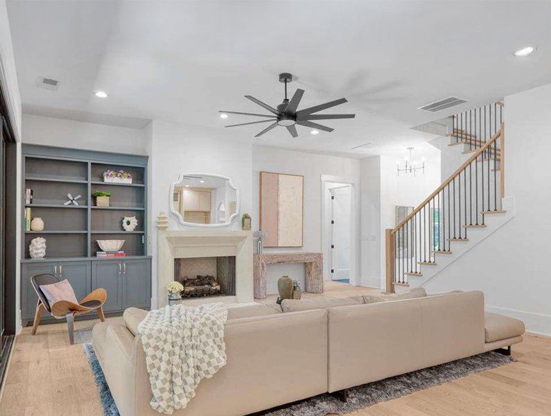 Furnished interior in a model home at Town Farms in Sandy Springs (Image 5).