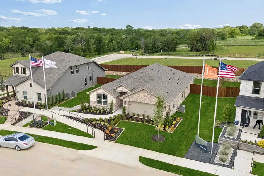 Front exterior of a home in the Belmont community, located in Aubrey, TX (Image 39).