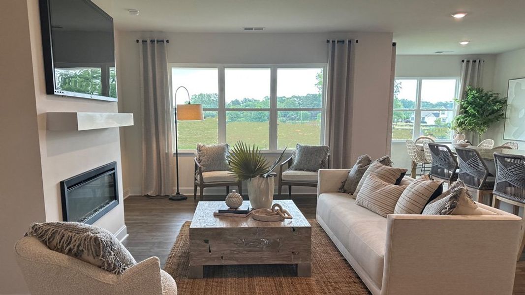 Furnished interior in a model home at Beaver Dam Crossing in Bailey (Image 4).