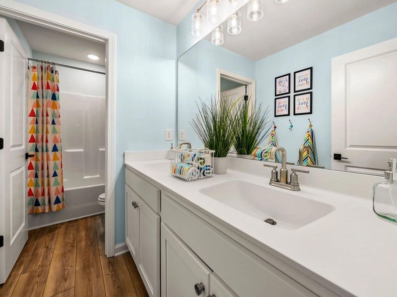 Furnished interior in a model home at Riverwood in Dallas (Image 17).