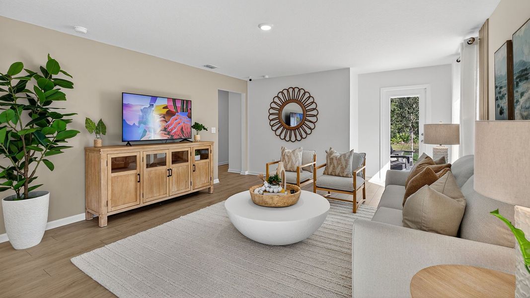 Furnished interior in a model home at Grand Reserve in Bunnell (Image 12).