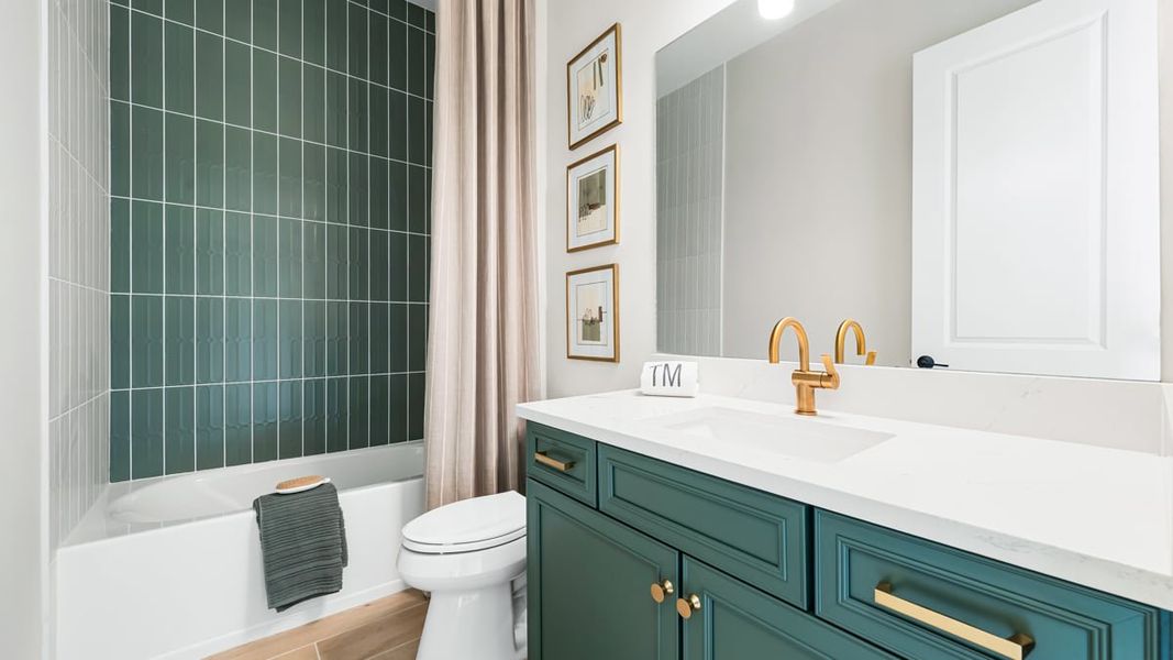 Furnished interior in a model home at Esplanade by the Islands Coach Homes in Naples (Image 67).