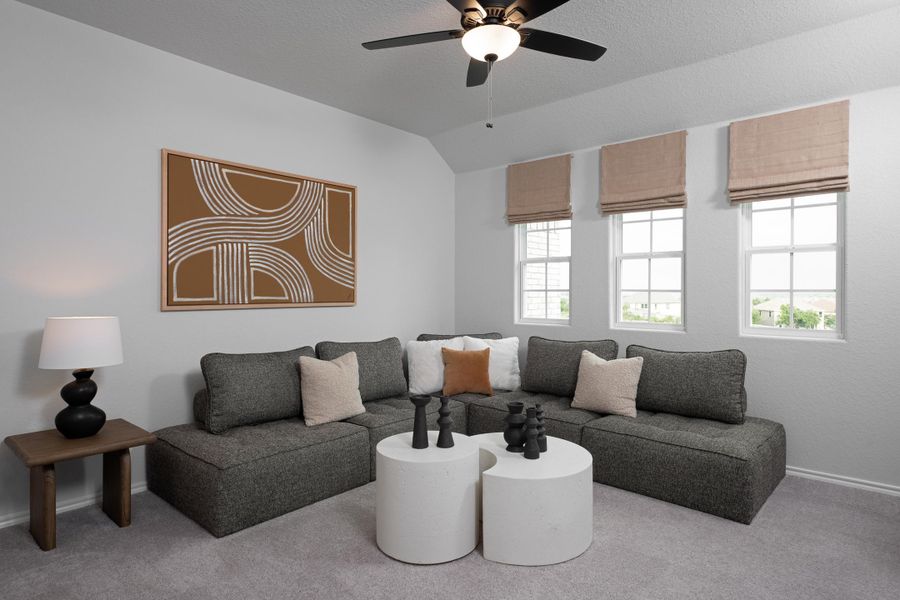 Furnished interior in a model home at Arcadia Ridge in San Antonio (Image 11).
