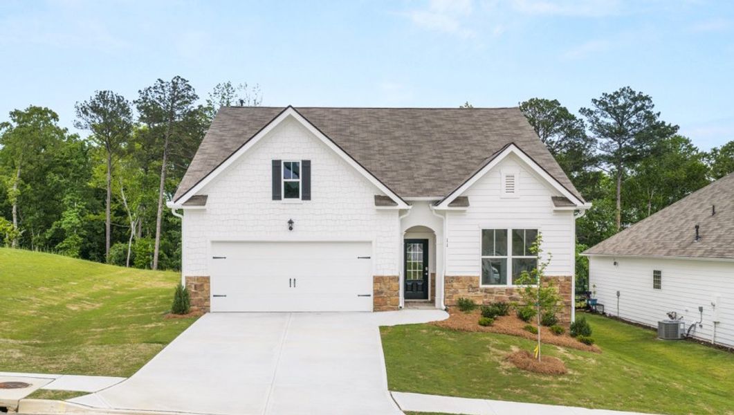 Front exterior of a home in the Lost Creek community, located in Dallas, GA (Image 2). Front exterior of a home in the Lost Creek community, located in Dallas, GA (Image 2).