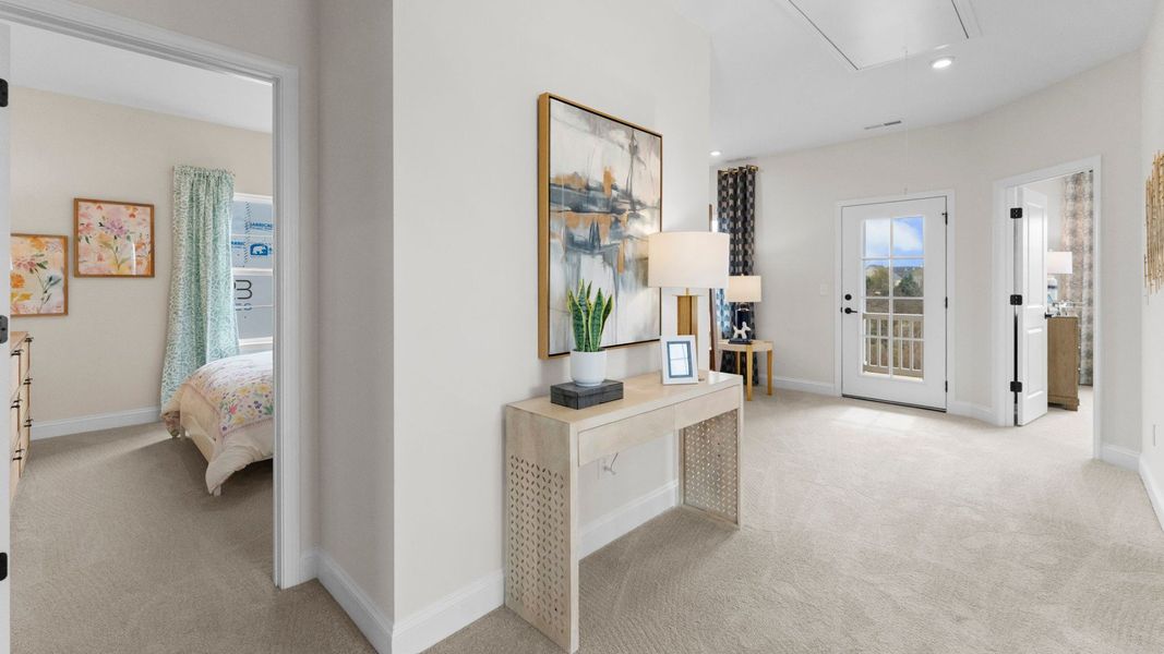 Furnished interior in a model home at Miller Farm Single Family Homes in Pineville (Image 44). Furnished interior in a model home at Miller Farm Single Family Homes in Pineville (Image 44).
