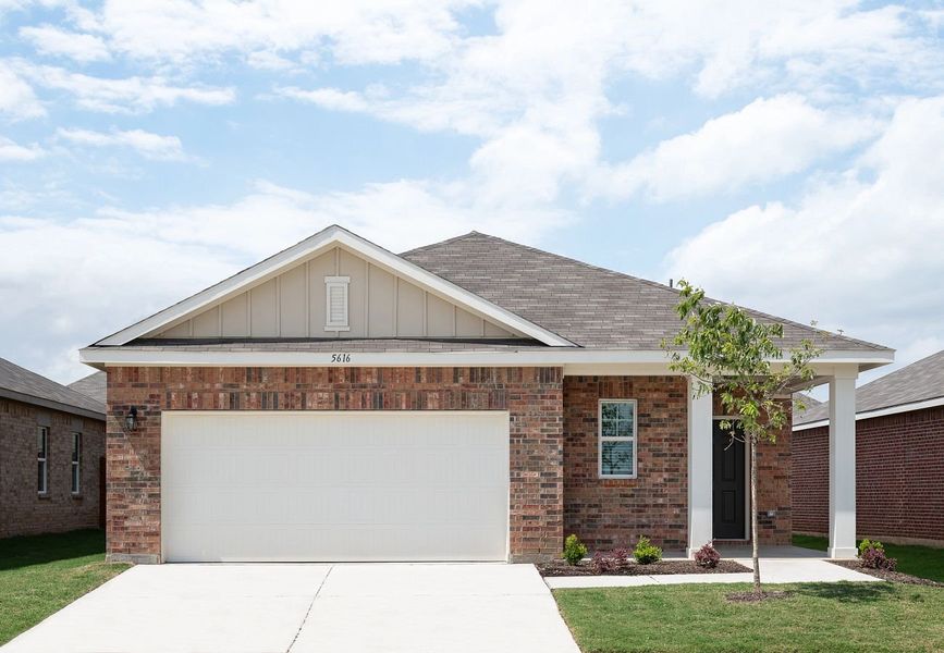 Front exterior of a home in the The Wilder community, located in Adkins, TX (Image 4).
