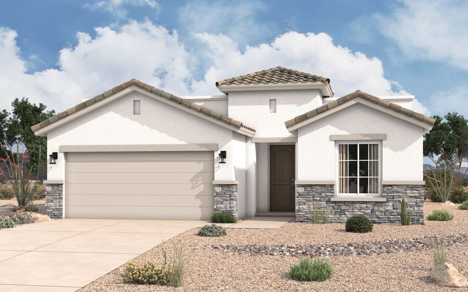 Front exterior of a home in the Verdancia community, located in El Paso, TX (Image 4).