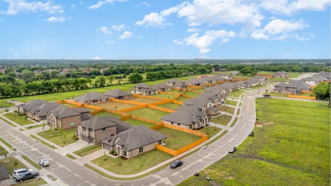Aerial view of the Cole Crossing Estates community in DeSoto, TX, showing layout and nearby surroundings (Image 6).