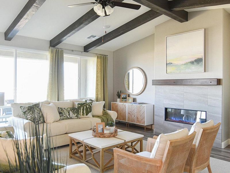 Furnished interior in a model home at Morningstar in Prescott Valley (Image 8).