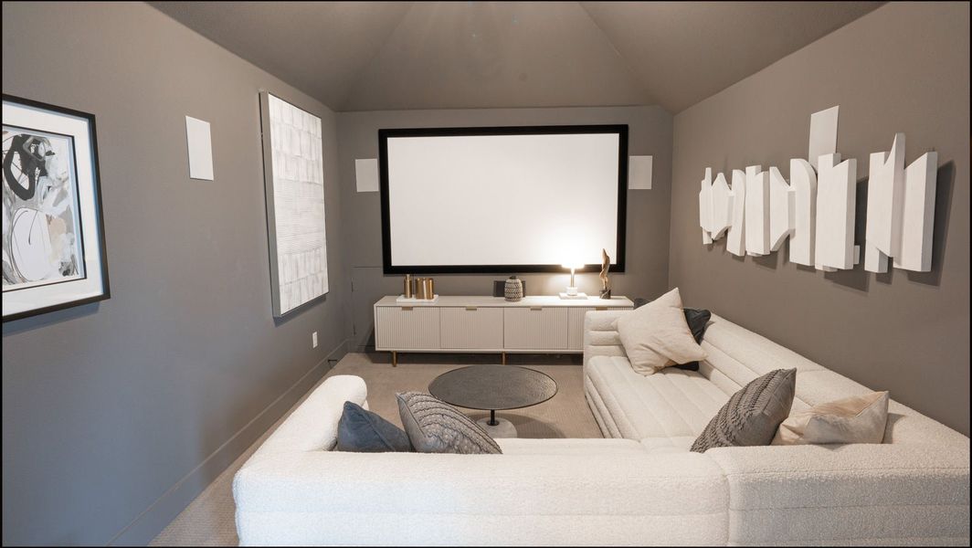 Furnished interior in a model home at Las Lomas in Forney (Image 16).