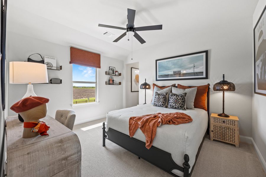 Furnished interior in a model home at Myrtle Creek in Waxahachie (Image 25).