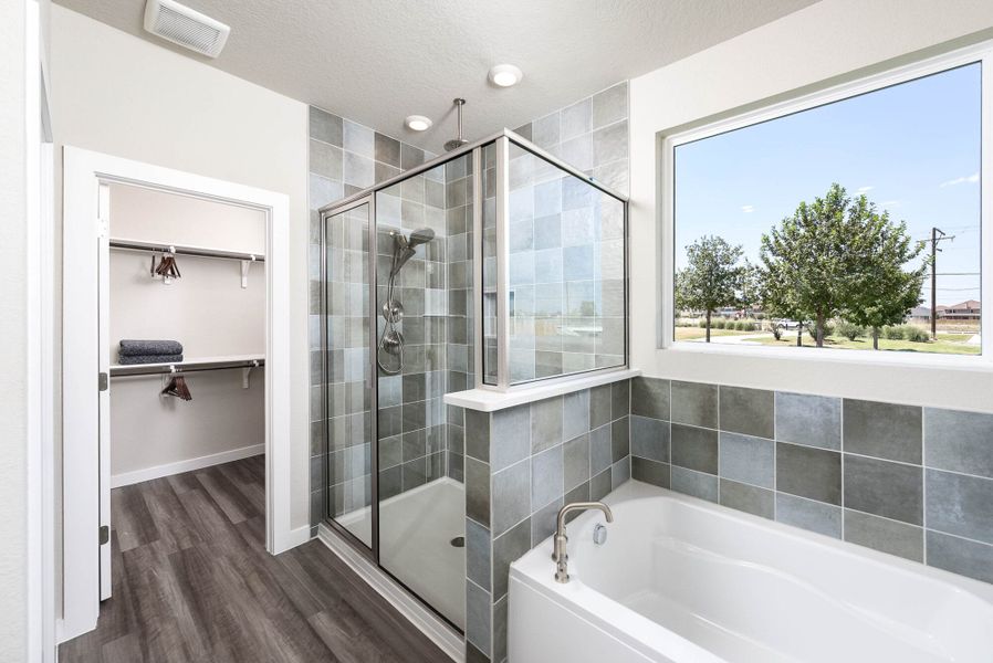 Furnished interior in a model home at August Fields in New Braunfels (Image 26). Furnished interior in a model home at August Fields in New Braunfels (Image 26).