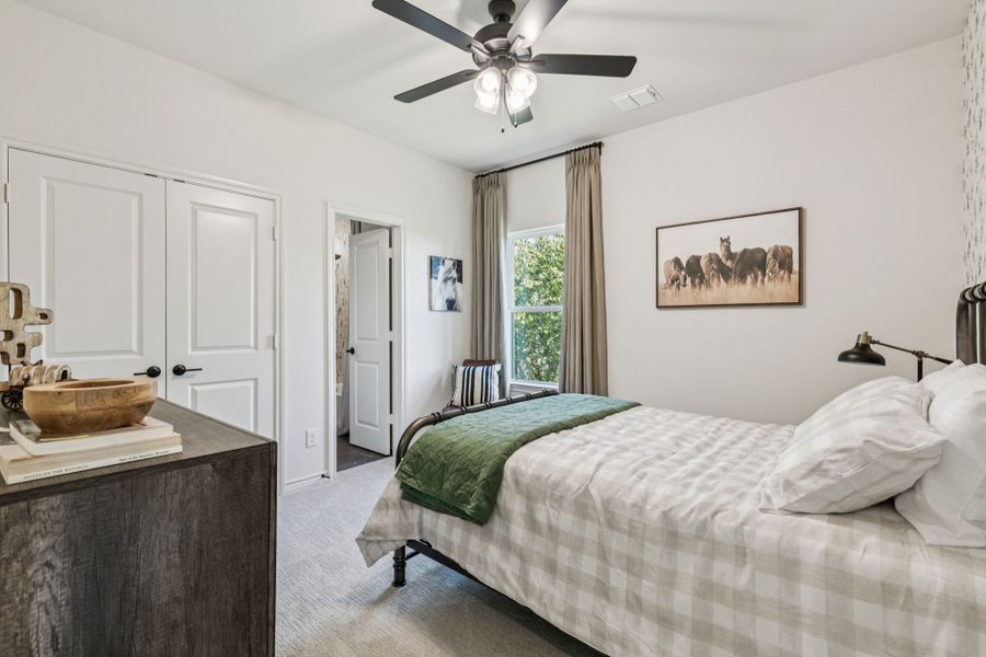 Furnished interior in a model home at Timberbrook in Justin (Image 29). Furnished interior in a model home at Timberbrook in Justin (Image 29).