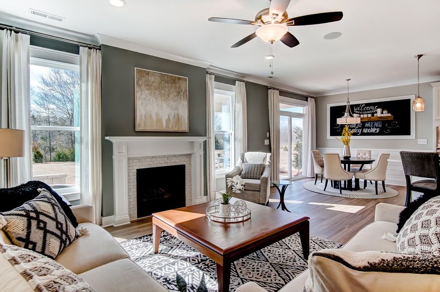 Furnished interior in a model home at Harrington in Greenville (Image 16). Furnished interior in a model home at Harrington in Greenville (Image 16).